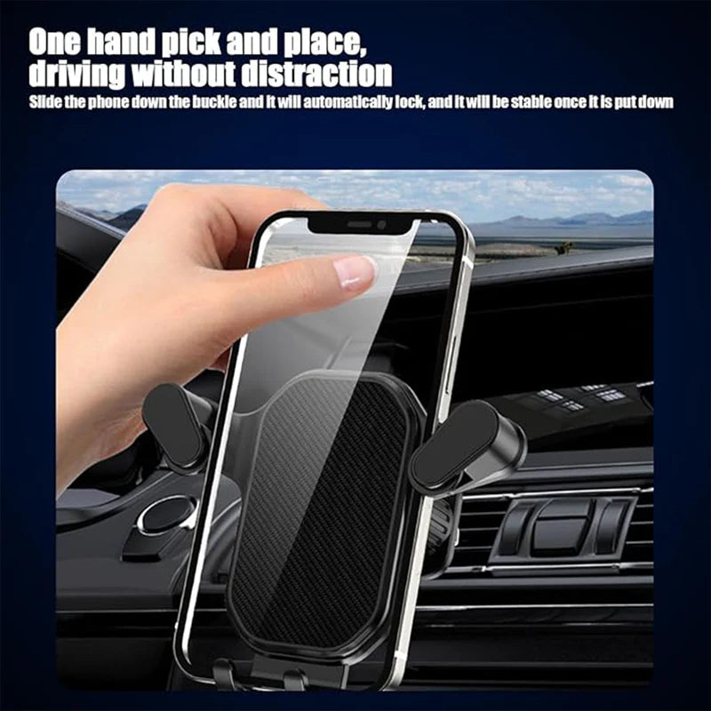 Universal Air Vent Gravity Car Phone Holder Mount – 1 Set | Secure Grip & Easy Installation for Most Phones