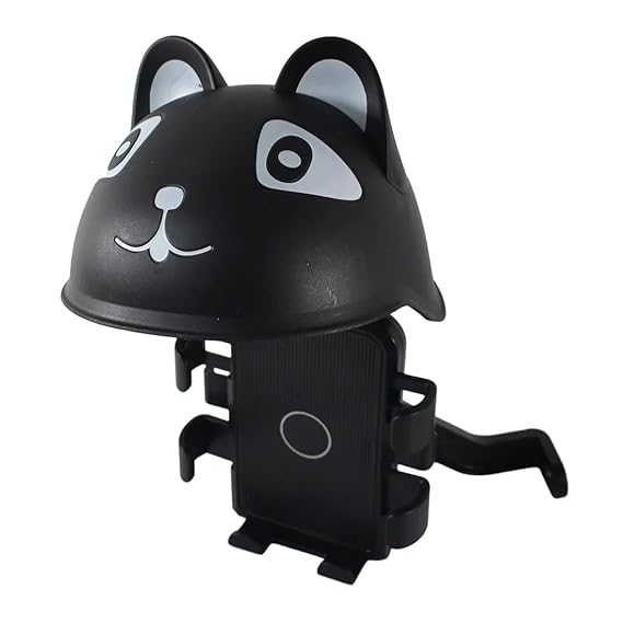 Bike Phone Holder with Cute Sun Visor – Universal Motorcycle Handlebar Mobile Mount Stand, Anti-Glare Cat Design with Sun Shade Cover, Secure Grip for All Smartphones